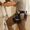 VEVOR Tool Belt, 18 Pockets Professional Tool Pouch for Men, Heavy Duty Adjustable Utility Belt Detachable Work Bag for Electrician, Carpenter, Construction, Work Apron Organizer, Adjusts 31in to 51in