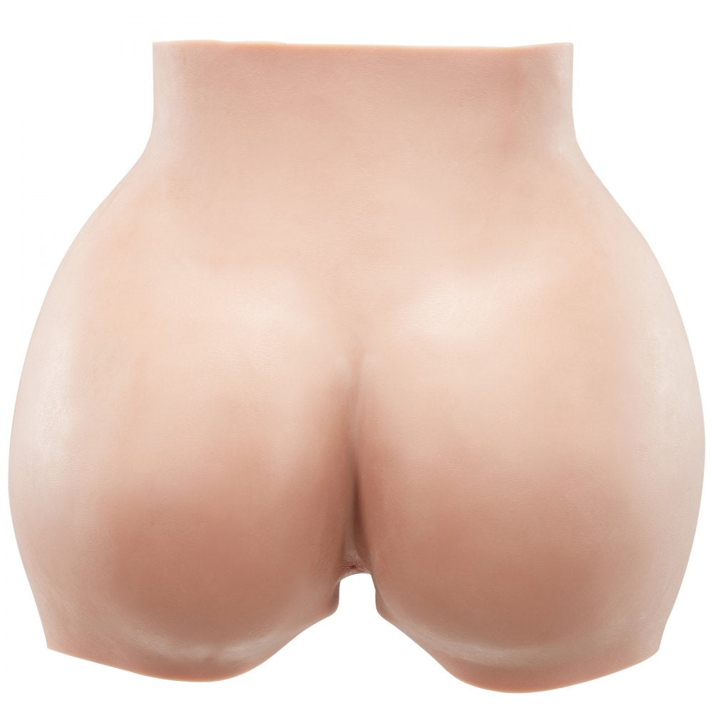 VEVOR Silicone Butts, 100% Silicone Hip Enhancer Shapewear Panty, Fake Buttock Enhancers Pants for Crossdresser, Transgender, Cosplay, Drag Queen (Brown)
