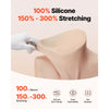 VEVOR Silicone Breastplate, H-Cup High Neckline Fake Breasts for Crossdressers, Realistic Silicone-Filled Fake Boobs Breast Forms for Transgender Cosplay Drag Queen, Ivory