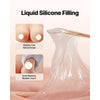 VEVOR Silicone Breastplate, E-Cup High Neckline Fake Breasts for Crossdressers, Realistic Silicone-Filled Fake Boobs Breast Forms for Transgender Cosplay Drag Queen, Ivory