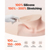 VEVOR Silicone Breastplate, D-Cup High Neckline Fake Breasts for Crossdressers, Realistic Silicone-Filled Fake Boobs Breast Forms for Transgender Cosplay Drag Queen, Ivory