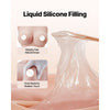 VEVOR Silicone Breastplate, D-Cup High Neckline Fake Breasts for Crossdressers, Realistic Silicone-Filled Fake Boobs Breast Forms for Transgender Cosplay Drag Queen, Ivory