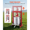 VEVOR Hydraulic Fruit Wine Press, 7.93Gal/30L, Stainless Steel Heavy Duty Manual Juice Maker, Cider Apple Grape Vegetable Crusher, Cheese/Tincture/Herbal Press, with 2 Filter Bags, for Kitchen Home