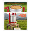 VEVOR Hydraulic Fruit Wine Press, 7.93Gal/30L, Stainless Steel Heavy Duty Manual Juice Maker, Cider Apple Grape Vegetable Crusher, Cheese/Tincture/Herbal Press, with 2 Filter Bags, for Kitchen Home