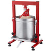 VEVOR Hydraulic Fruit Wine Press, 7.93Gal/30L, Stainless Steel Heavy Duty Manual Juice Maker, Cider Apple Grape Vegetable Crusher, Cheese/Tincture/Herbal Press, with 2 Filter Bags, for Kitchen Home