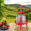 VEVOR 2.38 Gal/9L Fruit Wine Press, Stainless Steel Basket with Cross-beam and Triangular Structure, Manual Juice Maker, Cider Apple Grape Tincture Making Press with T-Handle for Kitchen Home