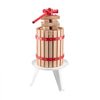 VEVOR 1.6 Gal/6L Fruit Wine Press, Solid Wood Basket with 8 Blocks, Heavy Duty Manual Juice Maker, Cider Apple Grape Tincture Honey Olive Oil Making Press with Handle for Kitchen, Home