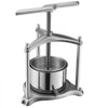 VEVOR Fruit Wine Press, 0.8 Gallon/3L, Stainless Steel Manual Juice Maker with Powerful T-Shaped Handle, Juice Making for Apple/Grape/Orange/Berry, Cheese/Tincture/Herbal Press, for Kitchen Home