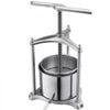 VEVOR Fruit Wine Press, 1.6 Gallon/6L, Stainless Steel Manual Juice Maker with Powerful T-Shaped Handle, Juice Making for Apple/Grape/Orange/Berry, Cheese/Tincture/Herbal Press, for Kitchen Home