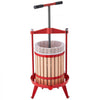 VEVOR Fruit Wine Press, 4.75Gal/18L Manual Juice Maker, Solid Beech Wood Basket, Vintage Traditional Juicer with 2 Filter Bags, Heavy Duty T-Shaped Handle Bar for Cider Apple Grape Press, Kitchen Home