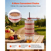 VEVOR Fruit Wine Press, 7.93Gal/30L Manual Juice Maker, Solid Beech Wood Basket, Vintage Traditional Juicer with 6 Press Wooden Blocks, 2 Filter Bags, Heavy Duty Pole Handle Bar for Cider Apple Grape