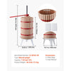 VEVOR Fruit Wine Press, 7.93Gal/30L Manual Juice Maker, Solid Beech Wood Basket, Vintage Traditional Juicer with 6 Press Wooden Blocks, 2 Filter Bags, Heavy Duty Pole Handle Bar for Cider Apple Grape