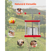 VEVOR 0.8 Gal/3L Fruit Wine Press, 2 Stainless Steel Barrels, Manual Juice Maker, Cider Apple Grape Tincture Honey Olive Oil Making Press with T-Handle for Outdoor Kitchen Home