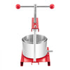 VEVOR 0.8 Gal/3L Fruit Wine Press, 2 Stainless Steel Barrels, Manual Juice Maker, Cider Apple Grape Tincture Honey Olive Oil Making Press with T-Handle for Outdoor Kitchen Home