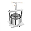 VEVOR 1.45 Gal/5L Fruit Wine Press, 2 Stainless Steel Barrels, Manual Juice Maker, Cider Apple Grape Tincture Honey Olive Oil Making Press with Triangular Handle for Outdoor Kitchen Home