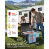VEVOR 12 Volt Refrigerator, 82.4 QT/ 78L Car Fridge, Portable Electric Freezer Compressor with Handle, APP Control and Wheel, 12V/24V DC 100-240V AC, -4℉ to 68℉, for Truck Van RV SUV Travel Camping