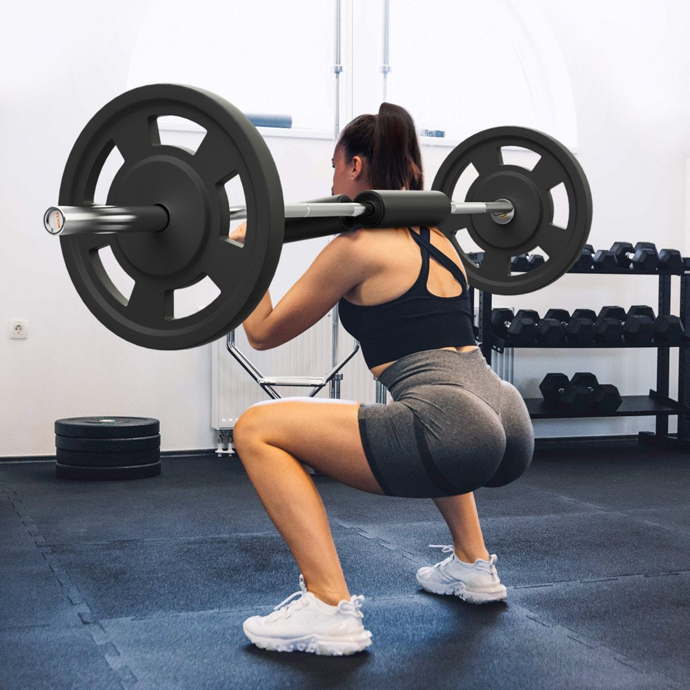 VEVOR Safety Squat Bar, 700 LBS Fitness Squat  Bar, Safety Squat Bar Attachment with Shoulder and Arm Pads, 28mm Diameter Weight Bar, Ideal for Front Squats, Lunges, Rehab, Physical Therapy
