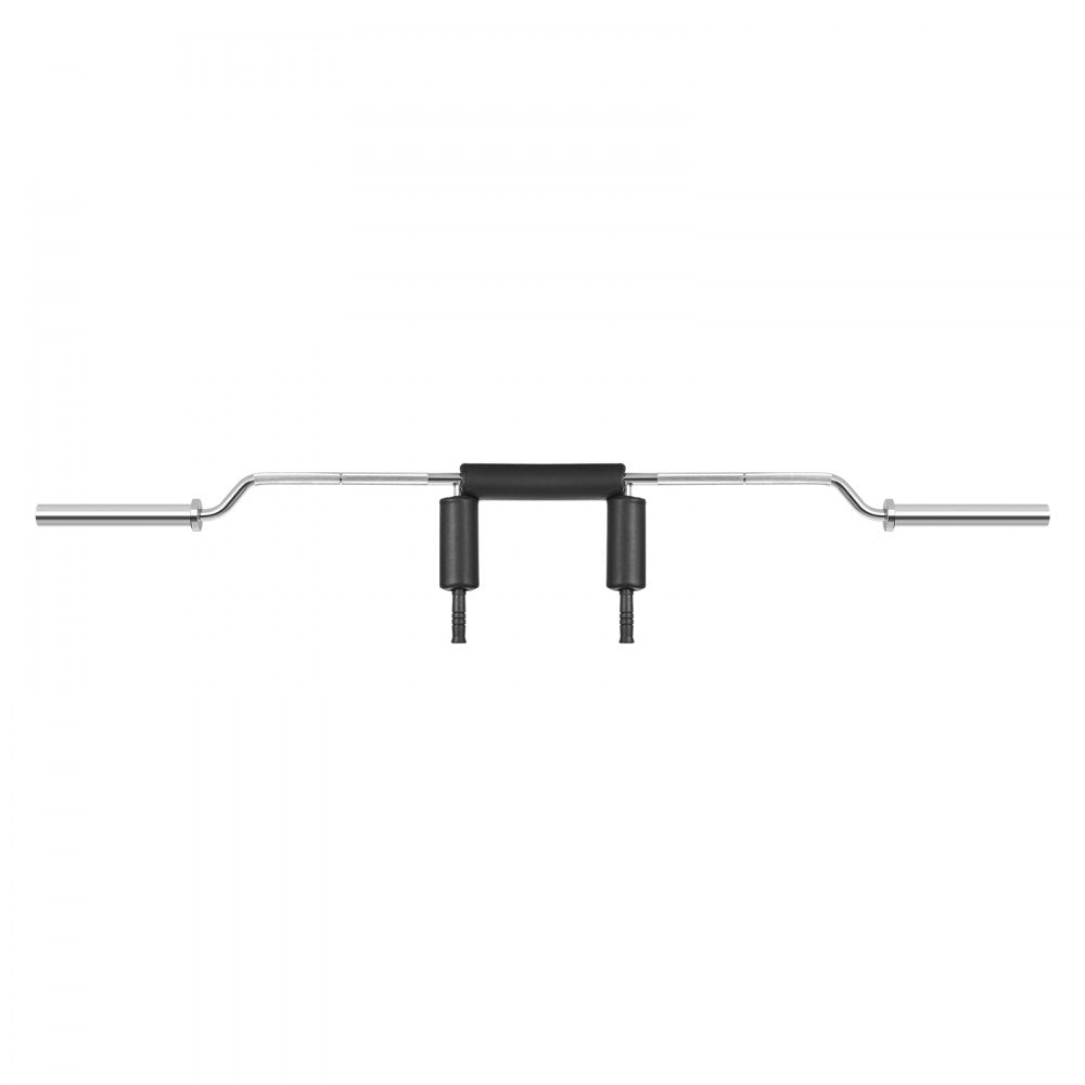 VEVOR Safety Squat Bar, 700 LBS Fitness Squat  Bar, Safety Squat Bar Attachment with Shoulder and Arm Pads, 28mm Diameter Weight Bar, Ideal for Front Squats, Lunges, Rehab, Physical Therapy