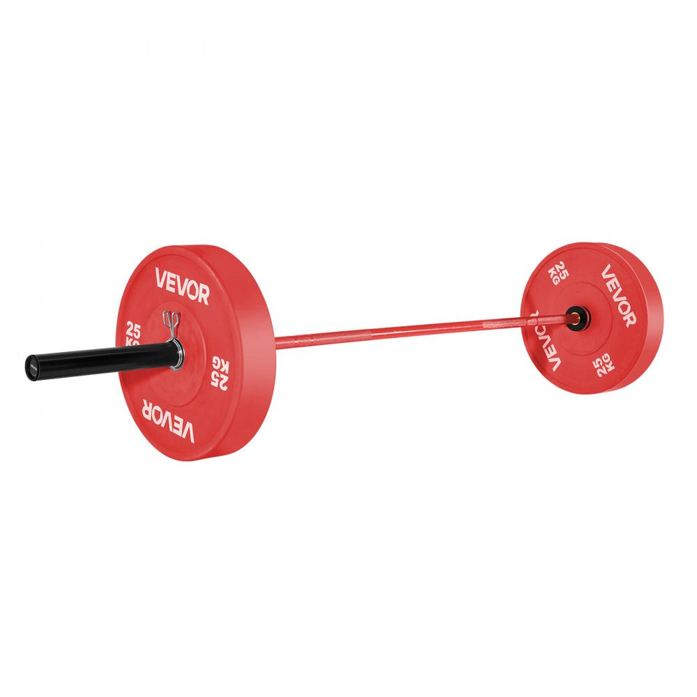 VEVOR 7FT Barbell Bar, Fits 2-Inch Weight Plates, Barbell Bar with Knurled Grip for Strength Training, Weightlifting, Squat, Deadlift, Bench Press, Curl, Overhead Press, 1000lbs/453kg Capacity