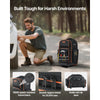 VEVOR Rolling Tool Backpack, 110 lbs Load Capacity, 72 Pockets Heavy Duty Roller Tool Bag on Wheels, Adjustable Telescoping Handle & Stable Base, Toolbag Organizers for Construction, Mechanic