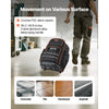 VEVOR Rolling Tool Backpack, 110 lbs Load Capacity, 72 Pockets Heavy Duty Roller Tool Bag on Wheels, Adjustable Telescoping Handle & Stable Base, Toolbag Organizers for Construction, Mechanic