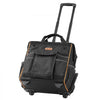 VEVOR Rolling Tool Bag, 110 lbs Load Capacity, 25 Pockets Heavy Duty Roller Tool Bag on Wheels, Adjustable Telescoping Handle & Stable Base, Toolbag Organizers with Wheels for Construction, Mechanic