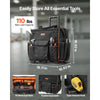 VEVOR Rolling Tool Bag, 110 lbs Load Capacity, 25 Pockets Heavy Duty Roller Tool Bag with Adjustable Telescoping Handle & Stable Base, Toolbag Organizers with Wheels for Electrician, Construction