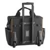 VEVOR Rolling Tool Bag, 110 lbs Load Capacity, 25 Pockets Heavy Duty Roller Tool Bag with Adjustable Telescoping Handle & Stable Base, Toolbag Organizers with Wheels for Electrician, Construction