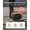 VEVOR Rolling Tool Bag, 110 lbs Load Capacity, 27 Pockets Heavy Duty Roller Tool Bag on Wheels, Adjustable Telescoping Handle & Stable Base, Toolbag Organizers with Wheels for Construction, Mechanic