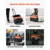 VEVOR Rolling Tool Bag, 110 lbs Load Capacity, 27 Pockets Heavy Duty Roller Tool Bag on Wheels, Adjustable Telescoping Handle & Stable Base, Toolbag Organizers with Wheels for Construction, Mechanic