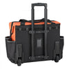 VEVOR Rolling Tool Bag, 110 lbs Load Capacity, 27 Pockets Heavy Duty Roller Tool Bag on Wheels, Adjustable Telescoping Handle & Stable Base, Toolbag Organizers with Wheels for Construction, Mechanic