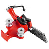 VEVOR Heavy-Duty Pipe Chain Vise, 1/8" - 5" Pipe Capacity, 26" Rugged Chain & Cast Iron Base, Hitch Mount Vise Plate Holder With Adjustable Height - Fits 2 inch x 2 inch Receiver