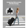 VEVOR Bowling Ball Bag, 3 Ball Double Roller Bowling Bag with Wheels, Featuring a Separate Compartment for Shoes (Up To US Size 16) & Oversized Accessory Pocket, Retractable Handle Extends to 41.34 in