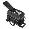 VEVOR Bowling Ball Bag, 2 Ball Double Roller Bowling Bag with Wheels, Featuring a Separate Compartment for Shoes (Up To US Size 16) & Oversized Accessory Pocket, Retractable Handle Extends to 41.32 in