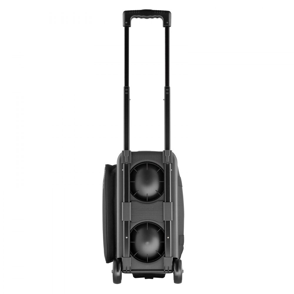VEVOR Bowling Ball Bag, 2 Ball Double Roller Bowling Bag with Wheels, Featuring a Separate Compartment for Shoes (Up To US Size 16) & Oversized Accessory Pocket, Retractable Handle Extends to 41.32 in