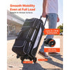 VEVOR 3 Ball Bowling Bag Double Roller Bag with Separate Shoe Compartment, for Bowling Shoes (Up To US Men Size 16), Rolling Ball Bag w/ Wheel, Accessory Pocket, Retractable Handle Extends to 40 in