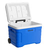 VEVOR Hard Cooler, 21QT Portable Rolling Cooler with Wheels, Leak-Resistant Coolbox Keeps Contents Cool for 48 Hours, Ice Retention Insulated Chests, Ultra-Light for Outdoor Picnics, Grill, Camping