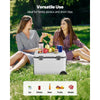 VEVOR Portable Cooler, 45 QT Wheeled Cooler with Ice Retention, Heavy-Duty Handles and Cup Holder, Lightweight Rigid Material Insulated Portable Cooler, Suitable for Family Picnics and Long Trips