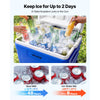 VEVOR Hard Cooler, 45QT Portable Rolling Cooler with Wheels, Leak-Resistant Coolbox Keeps Contents Cool for 48 Hours, Ice Retention Insulated Chests, Ultra-Light for Outdoor Picnics, Grill, Camping