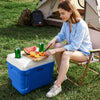 VEVOR Hard Cooler, 45QT Portable Rolling Cooler with Wheels, Leak-Resistant Coolbox Keeps Contents Cool for 48 Hours, Ice Retention Insulated Chests, Ultra-Light for Outdoor Picnics, Grill, Camping