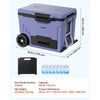 VEVOR Hard Cooler, 45QT Portable Rolling Cooler with Wheels, Leak-Resistant Coolbox Keeps Contents Cool for 48 Hours, Ice Retention Insulated Chests, Ultra-Light for Outdoor Picnics, Grill, Camping