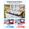 VEVOR Hard Cooler, 52QT Portable Rolling Cooler with Wheels, Leak-Resistant Coolbox Keeps Contents Cool for 48 Hours, Ice Retention Insulated Chests, Ultra-Light for Outdoor Picnics, Grill, Camping