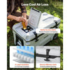 VEVOR Hard Cooler, 52QT Portable Rolling Cooler with Wheels, Leak-Resistant Coolbox Keeps Contents Cool for 48 Hours, Ice Retention Insulated Chests, Ultra-Light for Outdoor Picnics, Grill, Camping