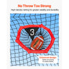 VEVOR 7 x 7 ft Football Trainer Throwing Net, Training Throwing Target Practice Net with 5 Target Pockets, Knotless Net Includes Straps and Portable Carry Case, Improve QB Throwing Accuracy, Red