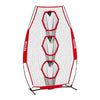 VEVOR 8 x 4 inch Football Trainer Throwing Net, Training Throwing Target Practice Net with 5 Target Pockets, Knotless Net Includes Straps and Portable Carry Case, Improve QB Throwing Accuracy, Red