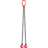 VEVOR Chain Sling, 3/8 inch x 5 ft Lifting Chains with Hooks, G80 Engine Chain Hoist Lifts, 11000 lbs/5 Ton Capacity Lifting Sling Chains for Engine Hoist, Engine Lift Chain with 2 Leg Grab Hooks