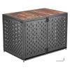 VEVOR Dog Crate Furniture, 42 Inch Heavy Duty Dog Kennel Furniture Indoor for Small & Medium Dogs, Steel Decorative Pet Cage House End Table with 3 Doors, Detachable Tray & Escape-Proof Locks, Black