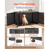 VEVOR Dog Crate Furniture, 48 Inch Heavy Duty Dog Kennel Furniture Indoor for Large Dogs, Sturdy Steel Decorative Pet Cage House End Table with 3 Doors, Detachable Tray & Escape-Proof Locks, Black