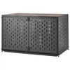 VEVOR Dog Crate Furniture, 48 Inch Heavy Duty Dog Kennel Furniture Indoor for Large Dogs, Sturdy Steel Decorative Pet Cage House End Table with 3 Doors, Detachable Tray & Escape-Proof Locks, Black