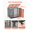 VEVOR 38 Inch Heavy Duty Dog Crate, Max Load 250 lbs, Foldable Indestructible Escape-Proof Dog Kennel Indoor for High Anxiety Small & Medium Breeds, Steel Pet Cage with Double Doors & Lockable Wheels